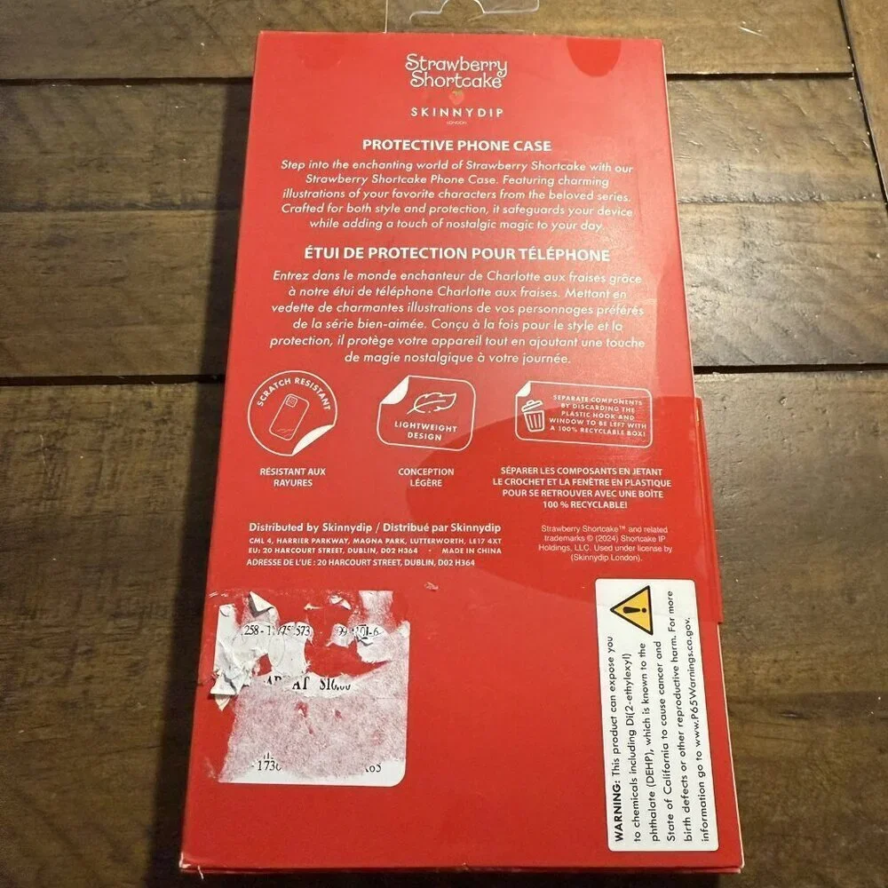 NEW SKINNYDIP STRAWBERRY SHORTCAKE IPHONE 13 & 14 PRO MAX PHONE CASE
